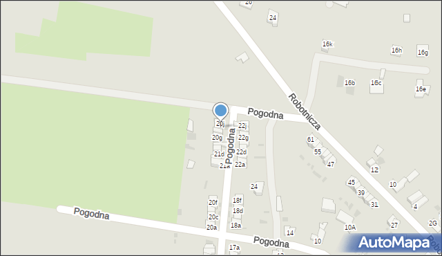 Ząbkowice Śląskie, Pogodna, 21j, mapa Ząbkowice Śląskie
