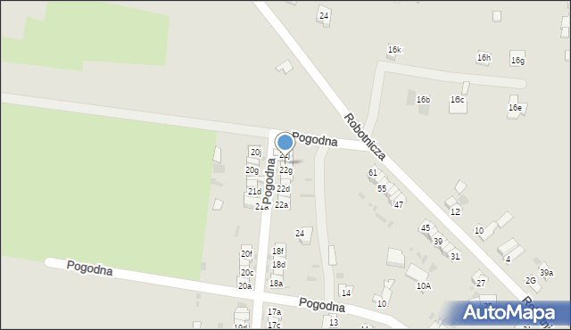 Ząbkowice Śląskie, Pogodna, 22h, mapa Ząbkowice Śląskie