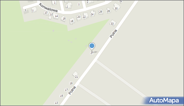 Ząbkowice Śląskie, Polna, 27, mapa Ząbkowice Śląskie