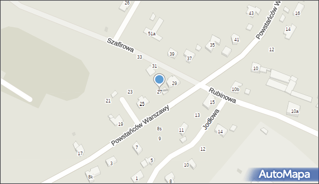 Ząbkowice Śląskie, Powstańców Warszawy, 27, mapa Ząbkowice Śląskie