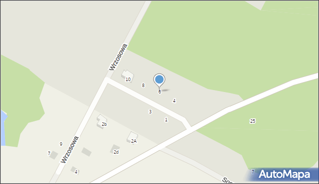 Zabłudów, Podleśna, 6, mapa Zabłudów