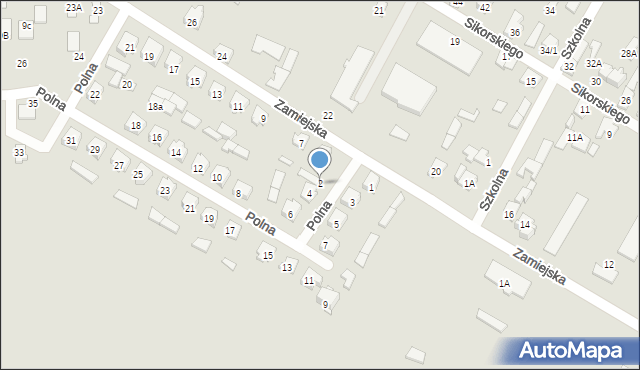 Zabłudów, Polna, 2, mapa Zabłudów