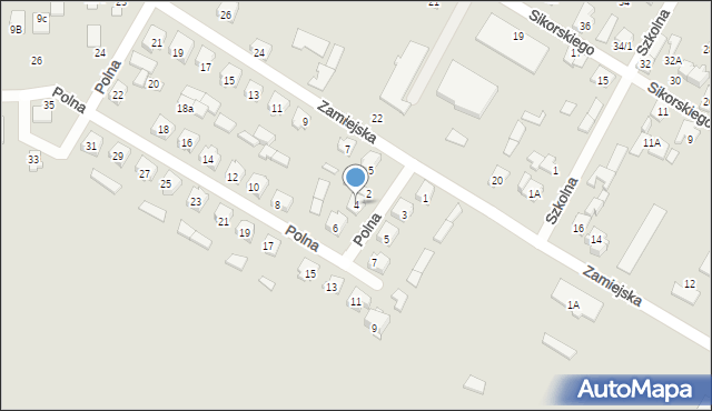 Zabłudów, Polna, 4, mapa Zabłudów