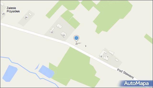 Zaborze, Pod Stawami, 10, mapa Zaborze