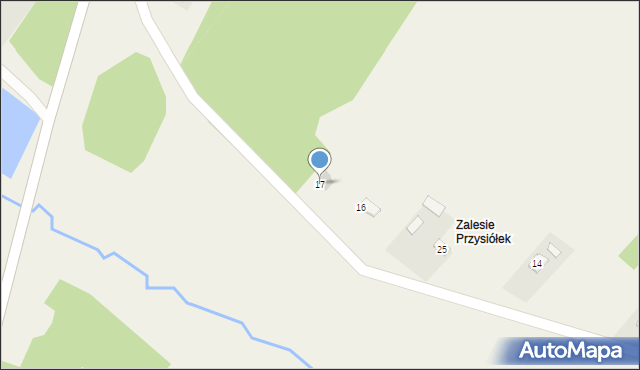 Zaborze, Pod Stawami, 17, mapa Zaborze