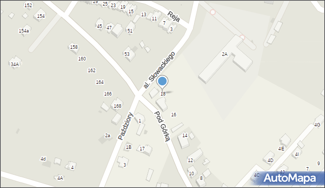 Zaborze, Pod Górką, 18, mapa Zaborze