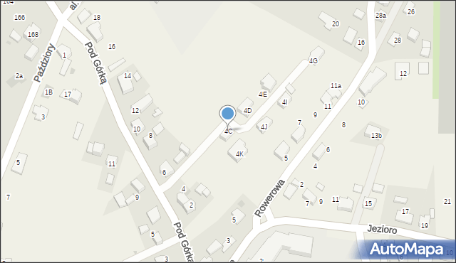 Zaborze, Pod Górką, 4C, mapa Zaborze