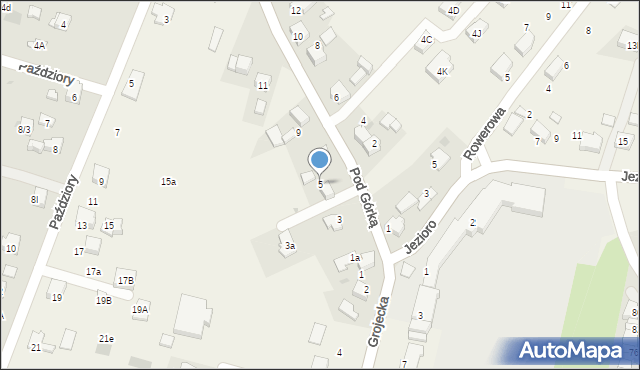 Zaborze, Pod Górką, 5, mapa Zaborze