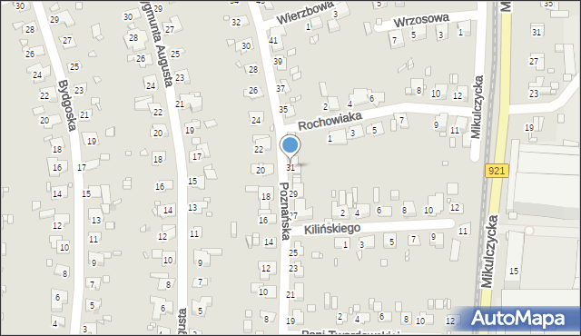 Zabrze, Poznańska, 31, mapa Zabrza