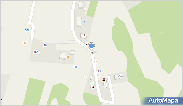 Zagórze, Podgrodzisko, 15, mapa Zagórze