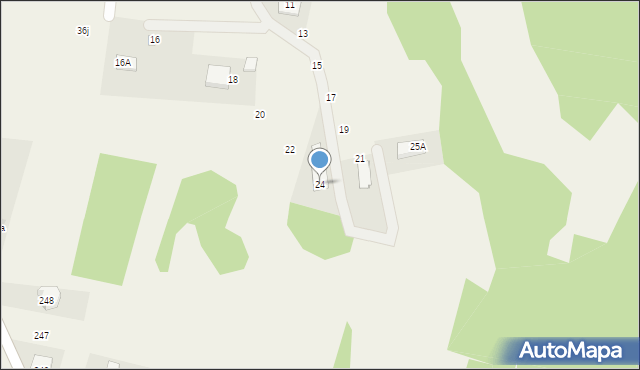 Zagórze, Podgrodzisko, 24, mapa Zagórze