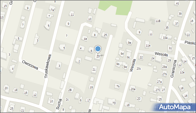 Zagościniec, Pogodna, 23, mapa Zagościniec