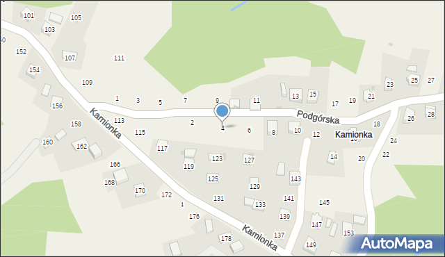 Zakliczyn, Podgórska, 4, mapa Zakliczyn