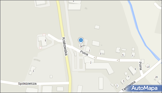 Zakliczyn, Polna, 1a, mapa Zakliczyn