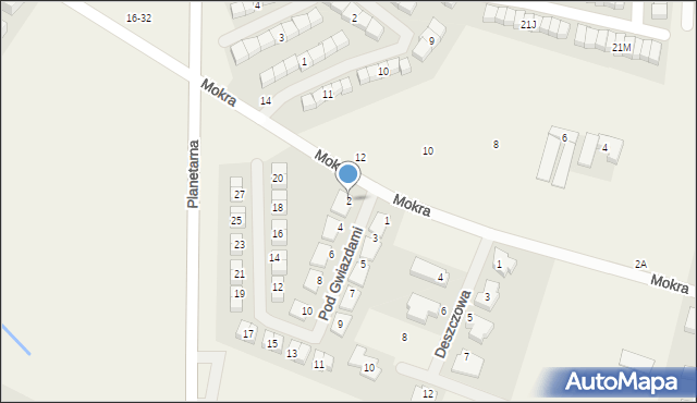 Zalasewo, Pod Gwiazdami, 2, mapa Zalasewo