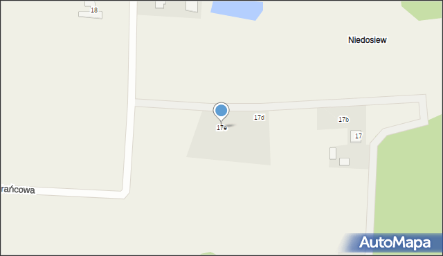 Zalesie, Podleśna, 17e, mapa Zalesie