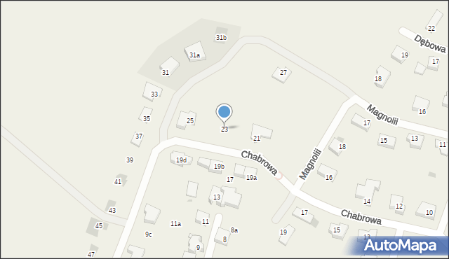 Załom, Polna, 23, mapa Załom