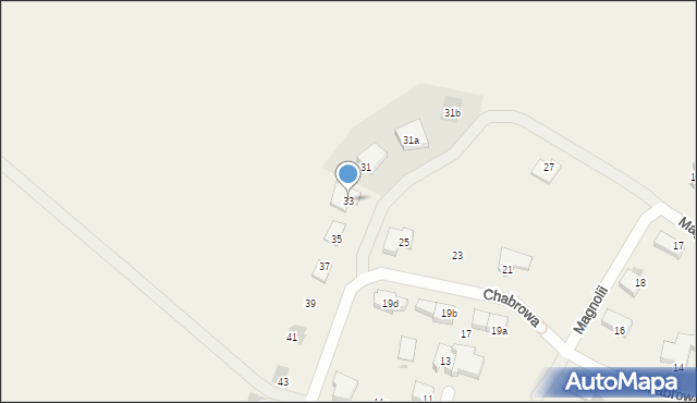 Załom, Polna, 33, mapa Załom