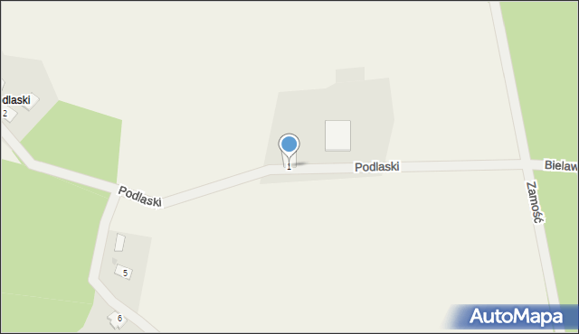 Zamość, Podlaski, 1, mapa Zamościa