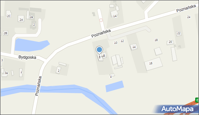 Zamość, Poznańska, 6, mapa Zamościa