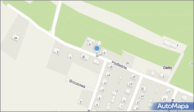 Zapolice, Podleśna, 1a, mapa Zapolice