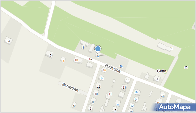 Zapolice, Podleśna, 6, mapa Zapolice