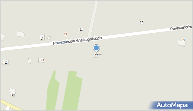 Żarnów, Powstańców Wielkopolskich, 22, mapa Żarnów