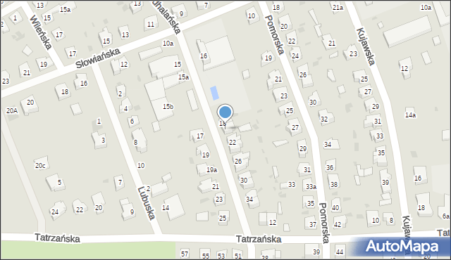 Żary, Podhalańska, 20, mapa Żary