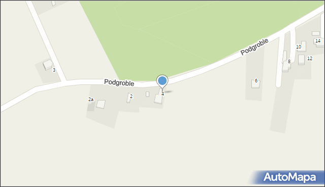 Zarzecze, Podgroble, 4, mapa Zarzecze