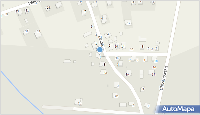 Zator, Polna, 1, mapa Zator