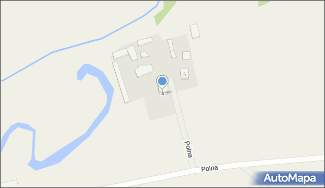 Zawada, Polna, 4, mapa Zawada