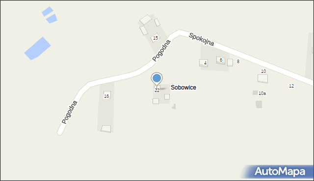 Zawadówka, Pogodna, 22, mapa Zawadówka