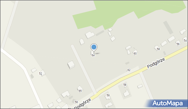 Zawichost, Podgórze, 64a, mapa Zawichost