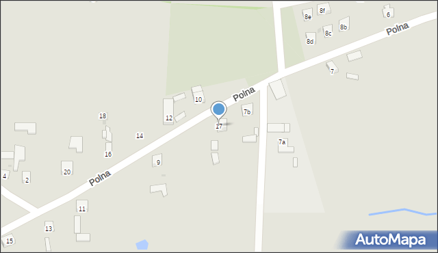 Zawichost, Polna, 17, mapa Zawichost