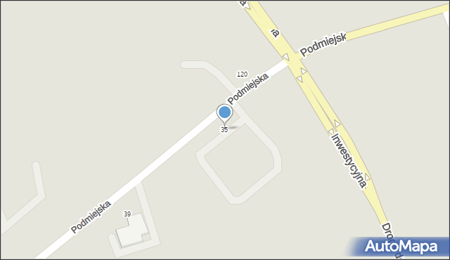 Zawiercie, Podmiejska, 35, mapa Zawiercie