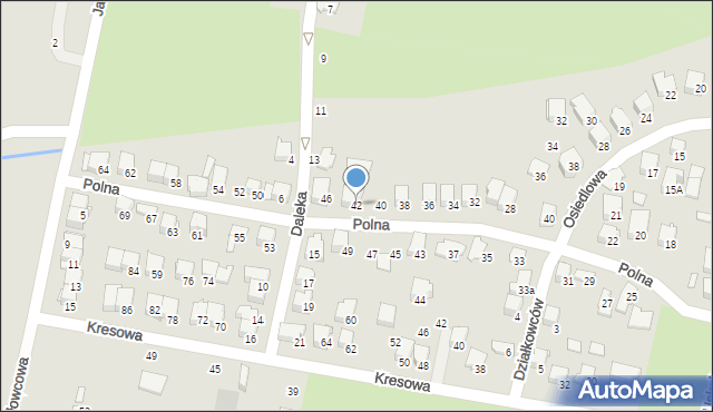 Zawiercie, Polna, 42, mapa Zawiercie