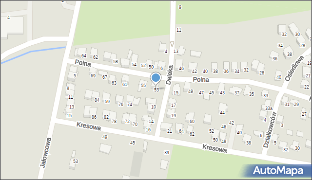 Zawiercie, Polna, 53, mapa Zawiercie