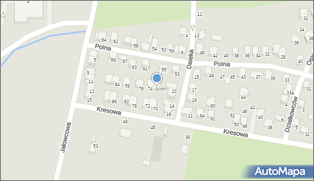 Zawiercie, Polna, 57, mapa Zawiercie