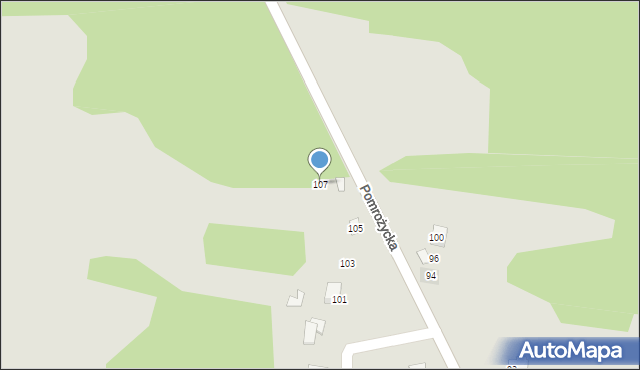 Zawiercie, Pomrożycka, 107, mapa Zawiercie