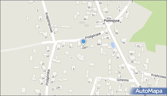 Zawiercie, Pomrożycka, 41B, mapa Zawiercie