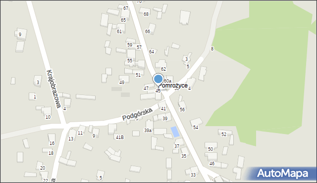 Zawiercie, Pomrożycka, 45, mapa Zawiercie