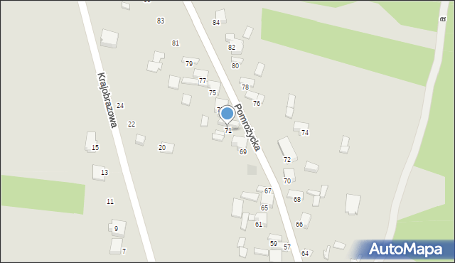 Zawiercie, Pomrożycka, 71, mapa Zawiercie