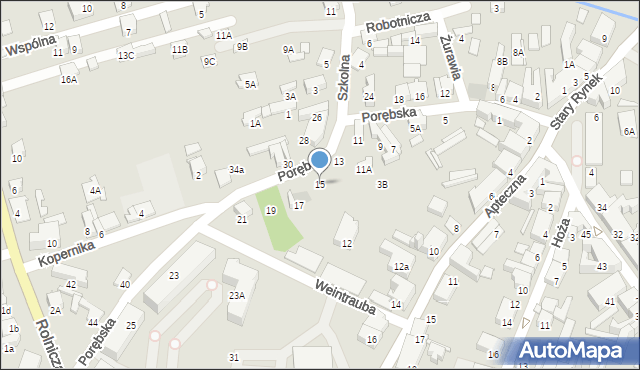 Zawiercie, Porębska, 15, mapa Zawiercie