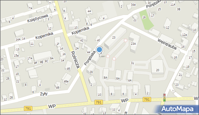 Zawiercie, Porębska, 27, mapa Zawiercie