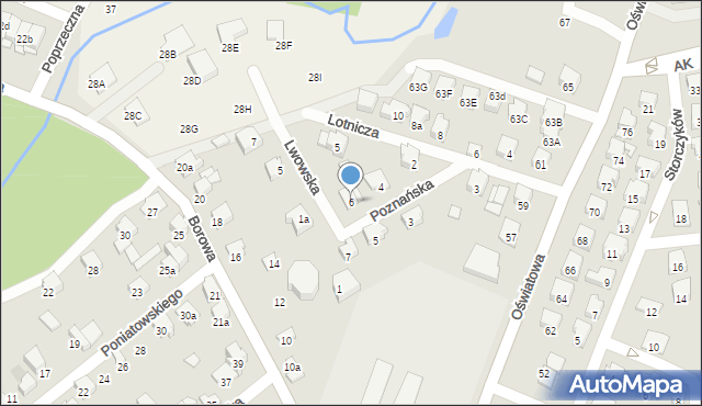 Zawiercie, Poznańska, 6, mapa Zawiercie