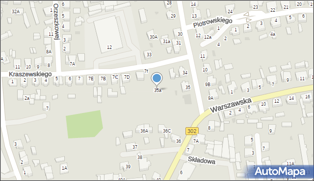 Zbąszyń, Poznańska, 35a, mapa Zbąszyń