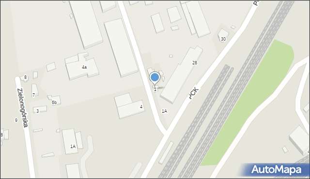 Zbąszynek, Polskiego Czerwonego Krzyża, 1, mapa Zbąszynek