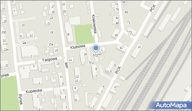 Zbąszynek, Polskiego Czerwonego Krzyża, 5/12, mapa Zbąszynek