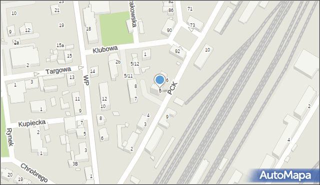 Zbąszynek, Polskiego Czerwonego Krzyża, 5, mapa Zbąszynek