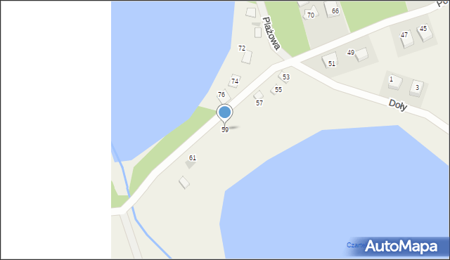 Zbiczno, Pod Foluszek, 59, mapa Zbiczno